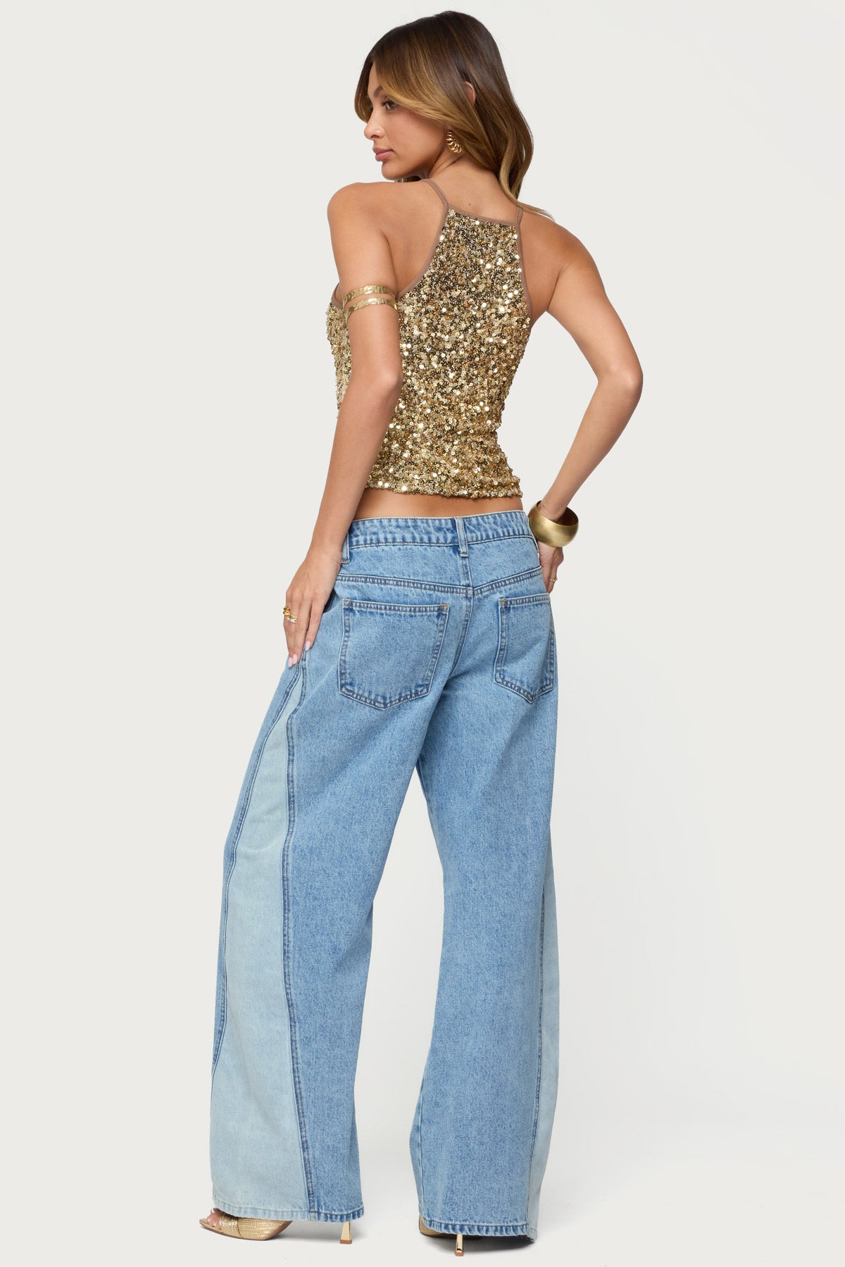 Pasha Sequin Tank Top - Image 5