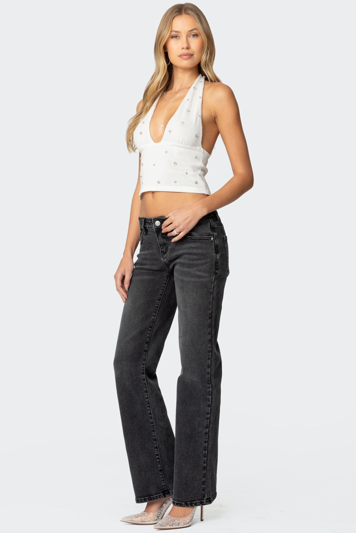 Shayna Low Rise Straight Leg Jeans - Image 3