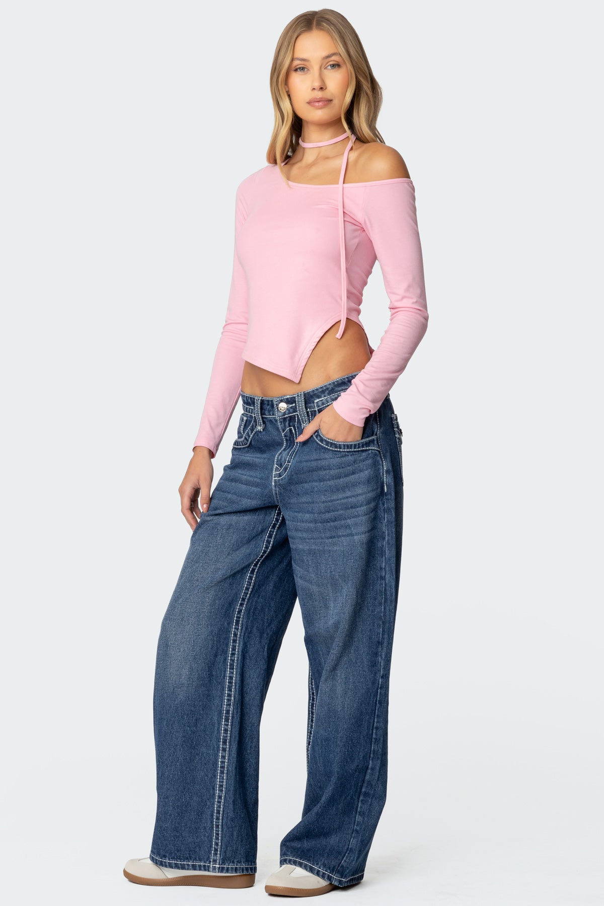 Asymmetric Two Piece Choker Top - Image 4