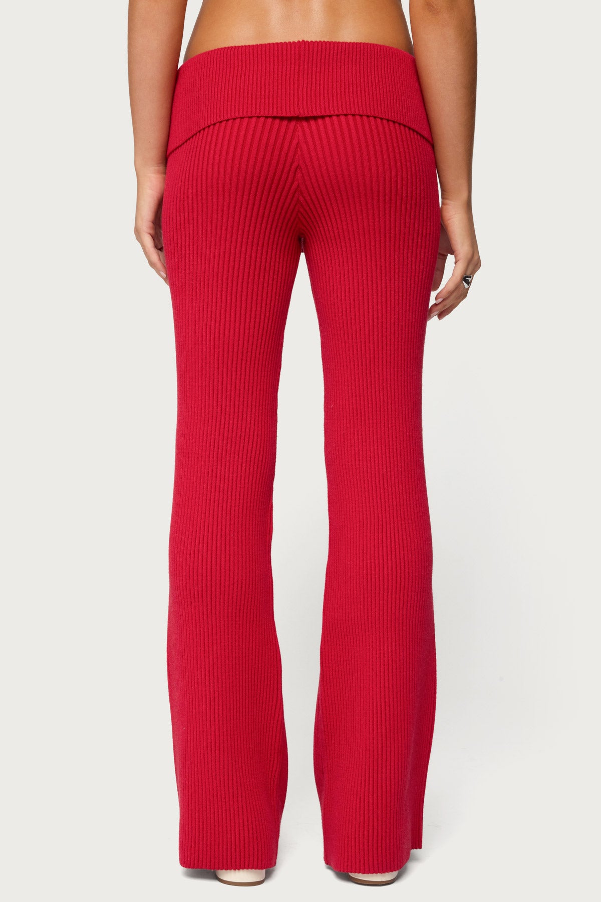 Adannah Foldover Ribbed Knit Pants - Image 4