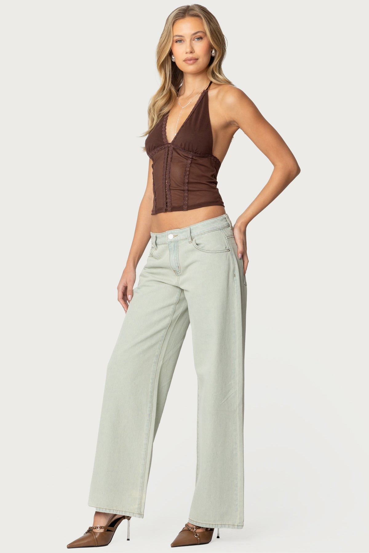 Lucie Lacey Mesh Halter Top - Image 5