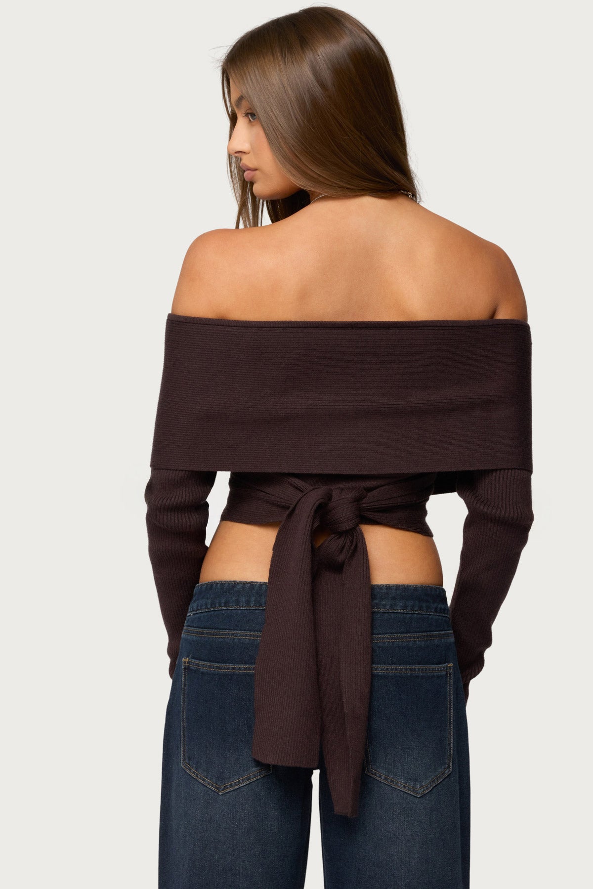 Paulina Off Shoulder Wrap Sweater - Image 5
