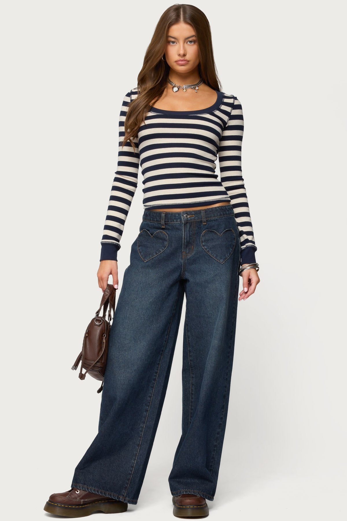 Rainey Striped Long Sleeve Top - Image 2