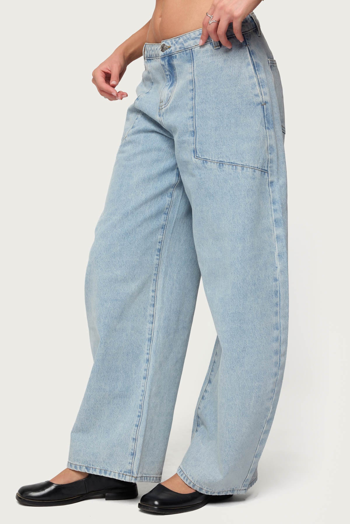 Jolie Low Rise Barrel Jeans - Image 3
