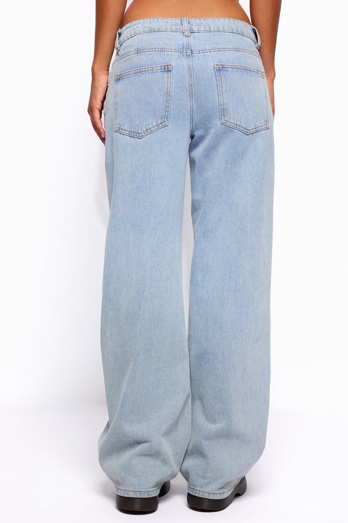 Raelynn Washed Low Rise Baggy Jeans - Image 6