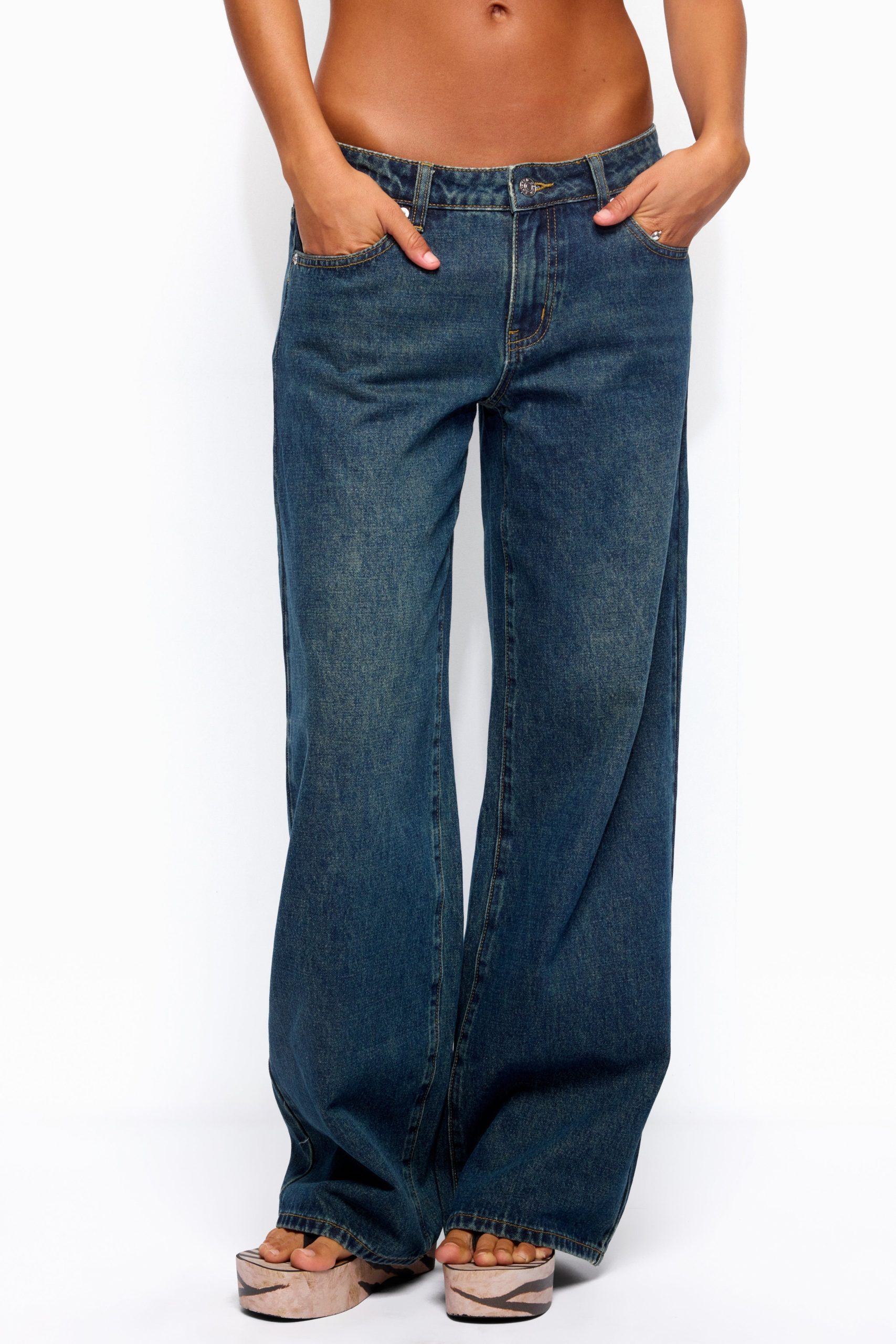 Raelynn Washed Low Rise Baggy Jeans - Image 4