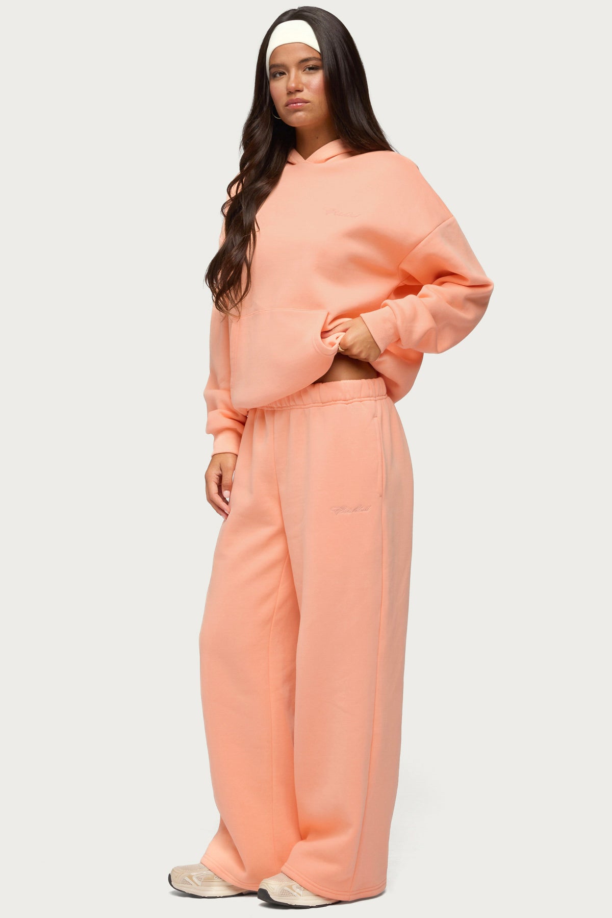 Basic Girl Wide Leg Edikted Sweatpants - Image 2