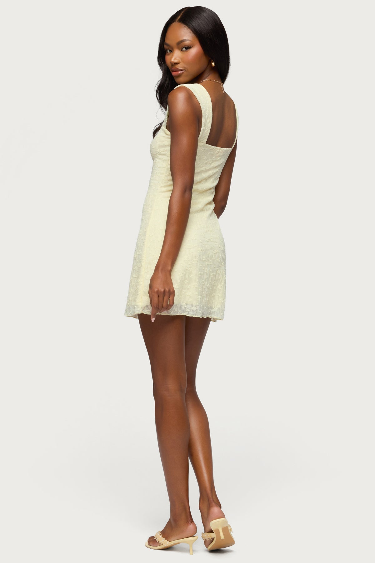 Nairobia Textured Mesh Mini Dress - Image 4