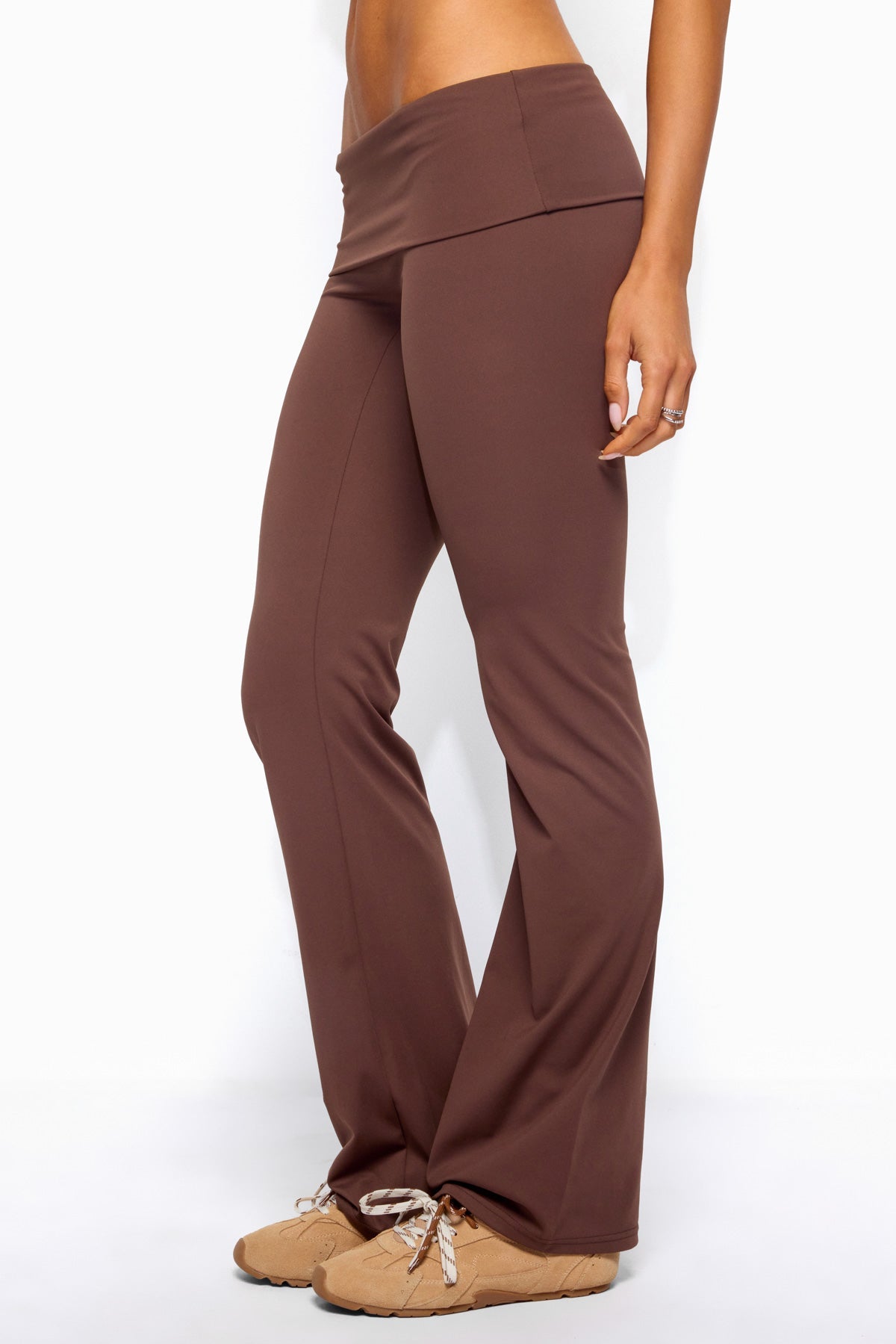 Oriane Foldover Flared Leggings - Image 4