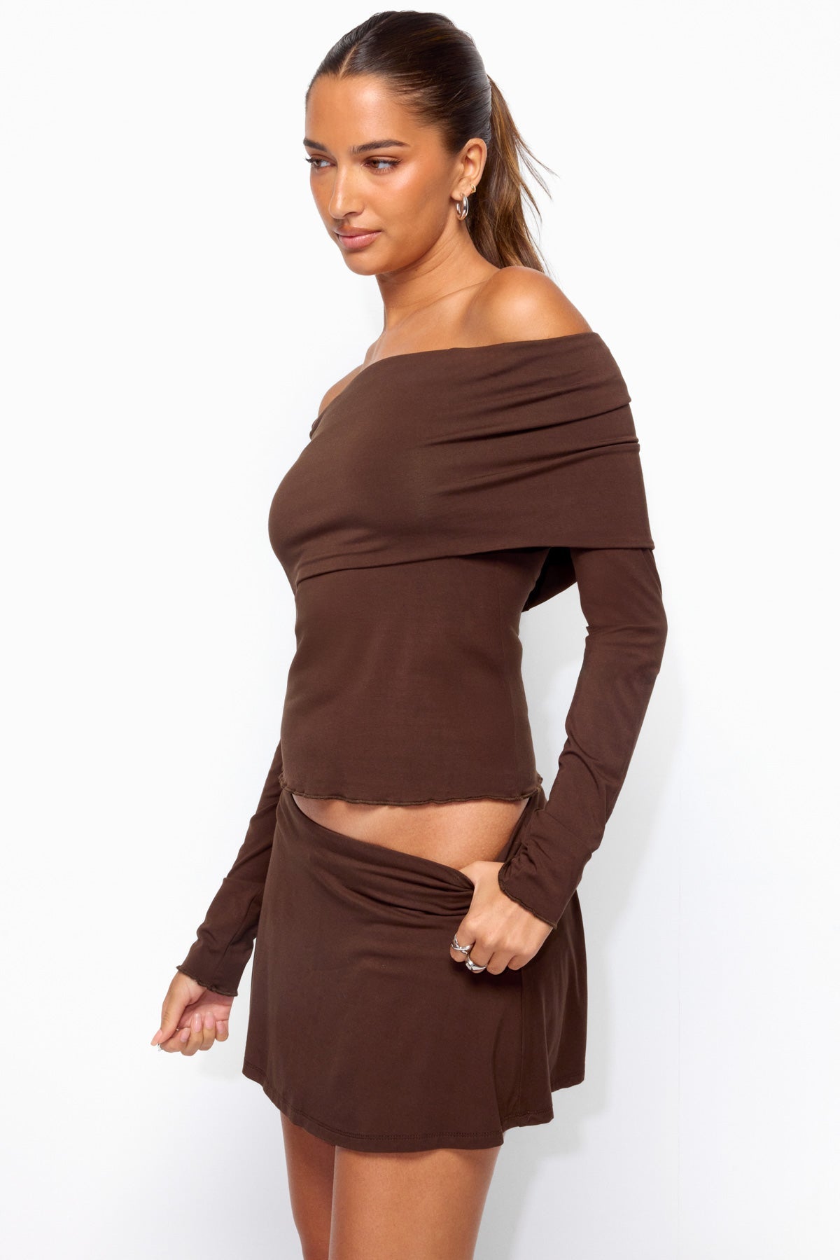 Habiba Foldover Off Shoulder Top