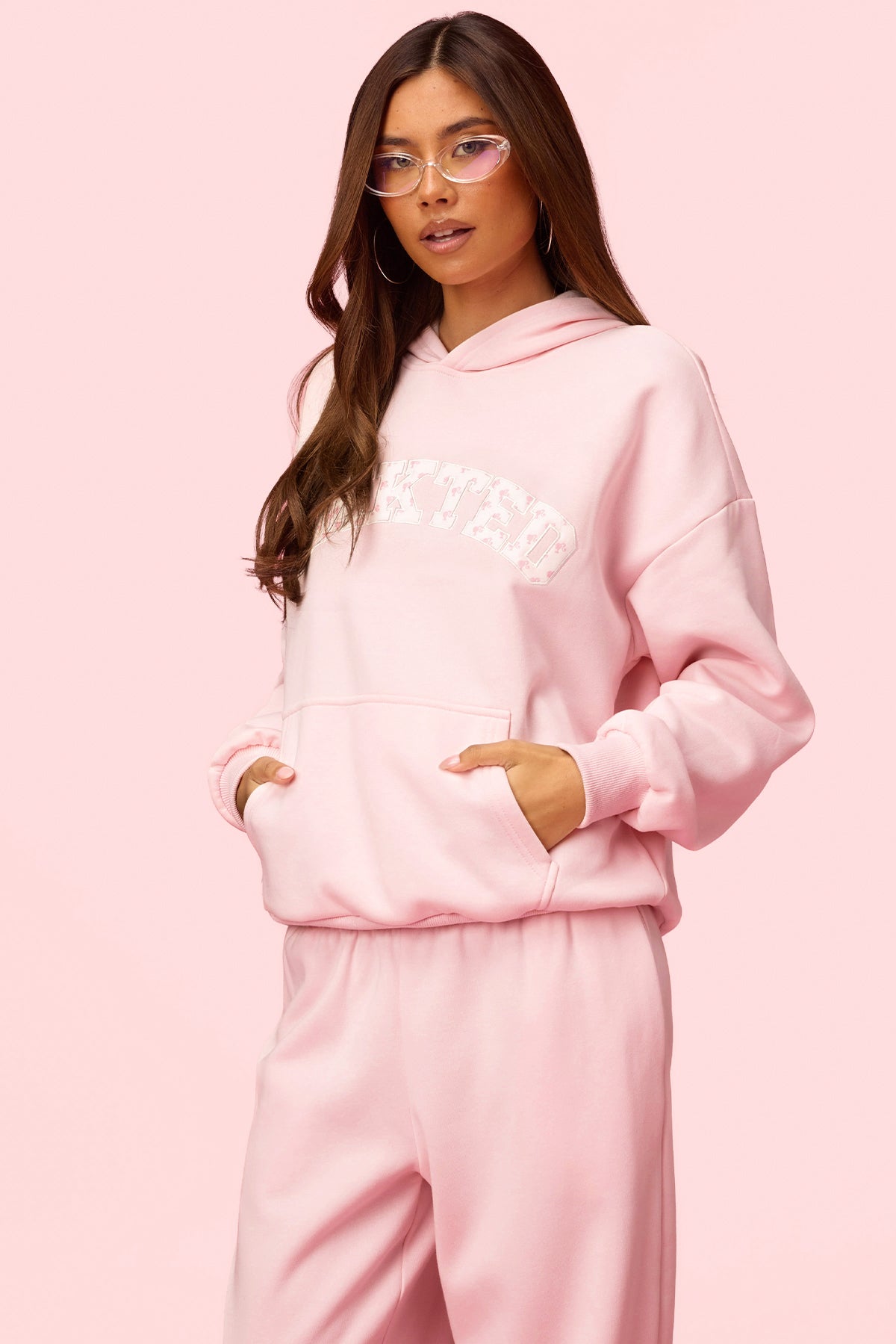 Edikted Hearts Barbie™ Oversized Hoodie - Image 4