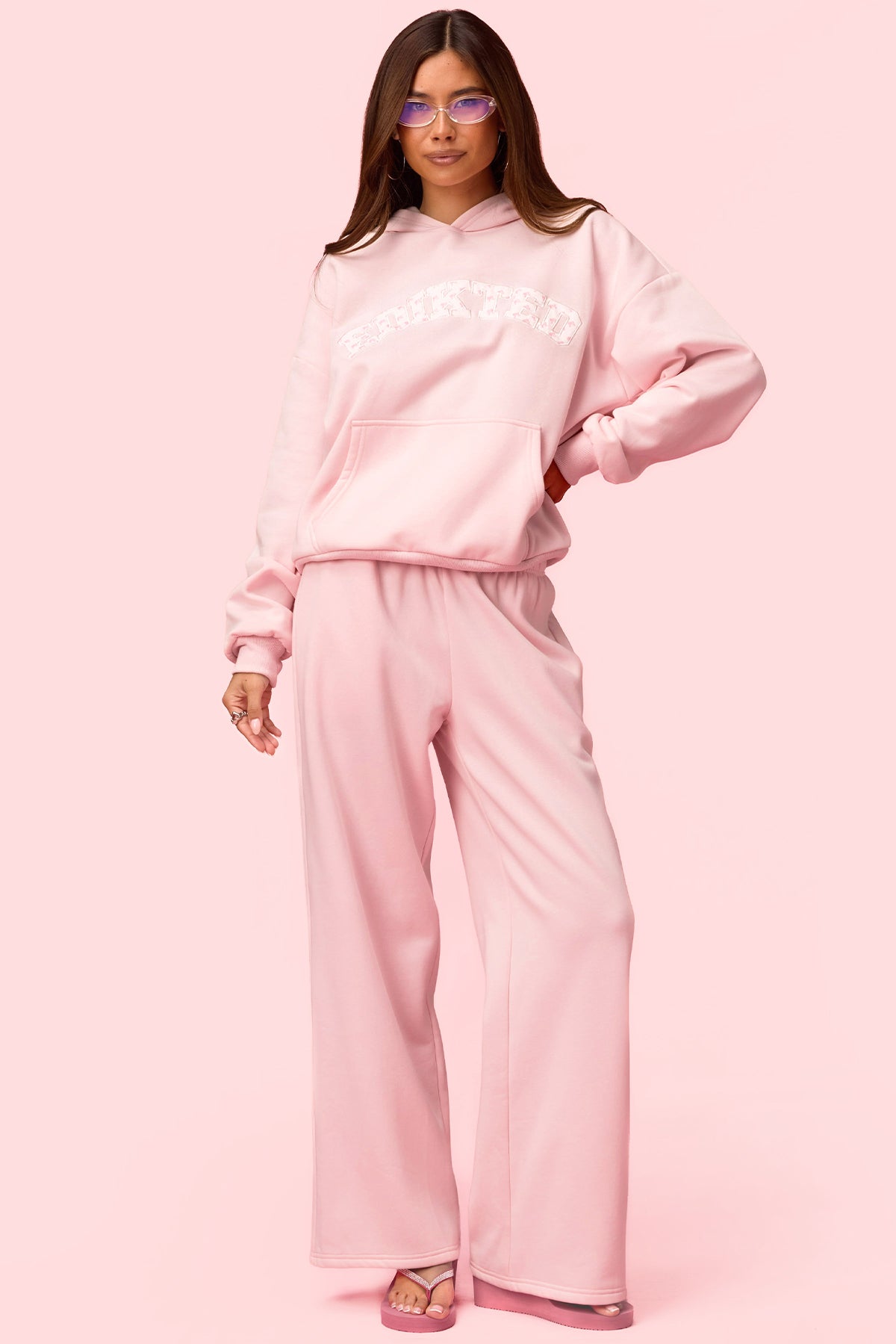 Edikted Hearts Barbie™ Oversized Hoodie - Image 6
