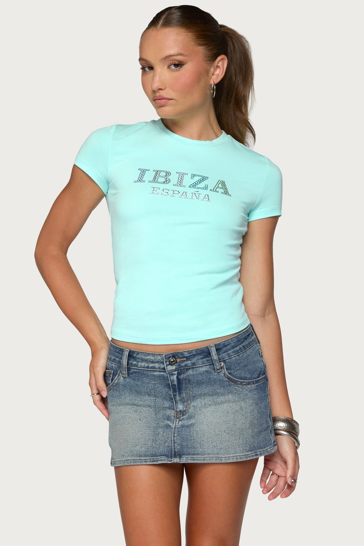 Ibiza Rhinestone T Shirt