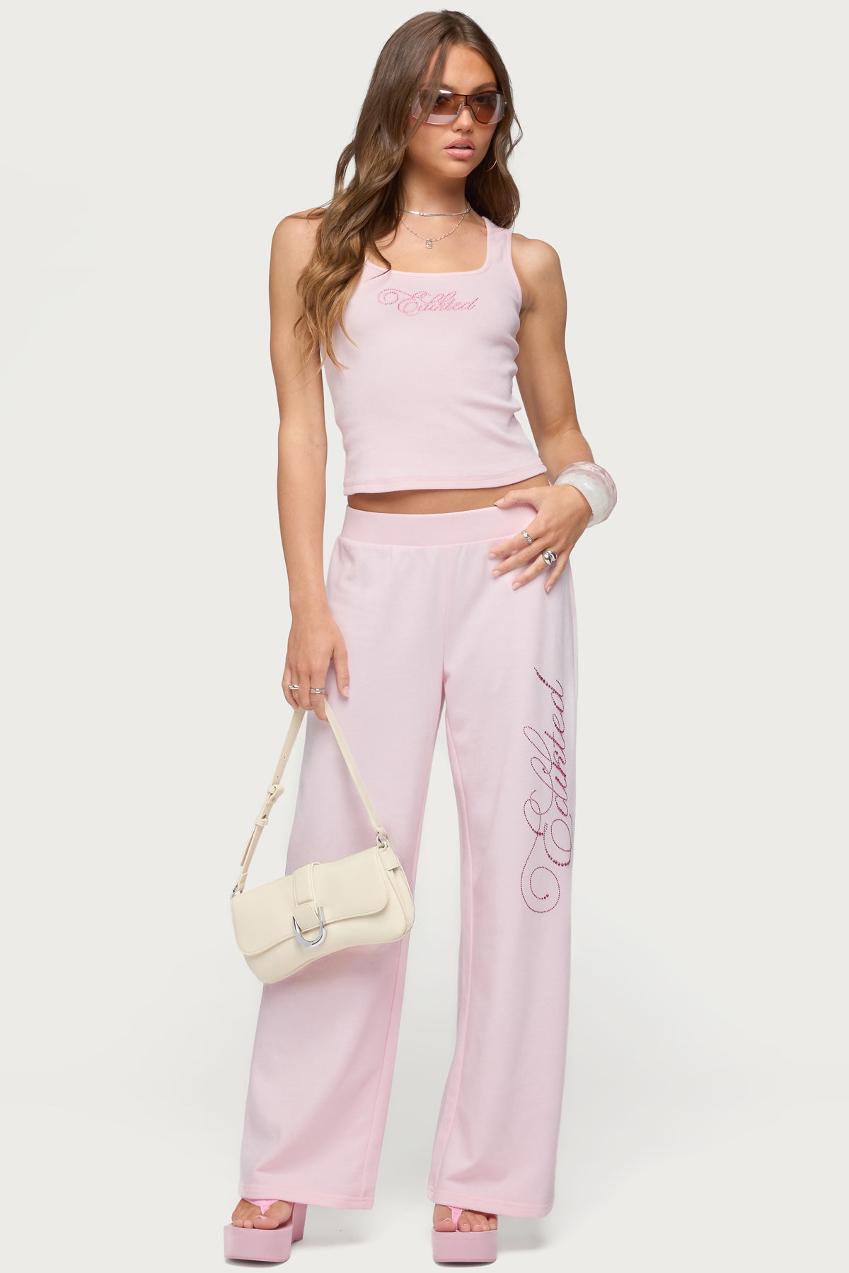 Edikted Studio Rhinestone Sweatpants - Image 6