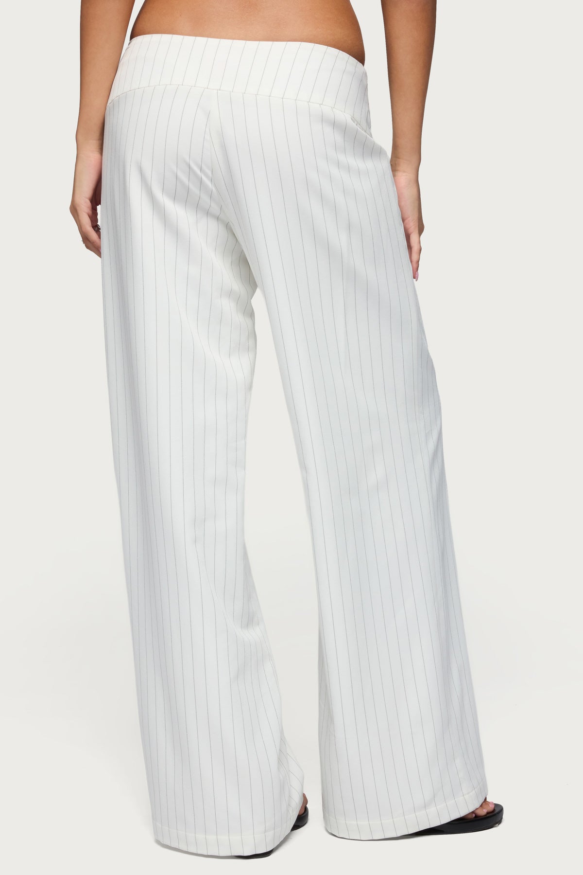 Parker Pinstripe Tie Belt Pants - Image 5