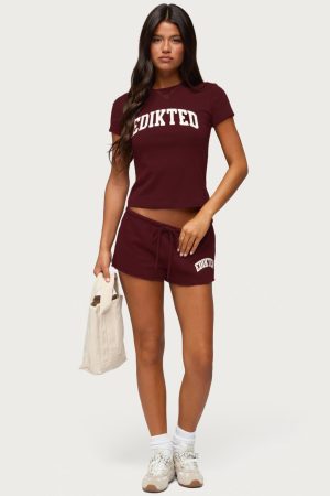 Sporty Babe Edikted Micro Shorts