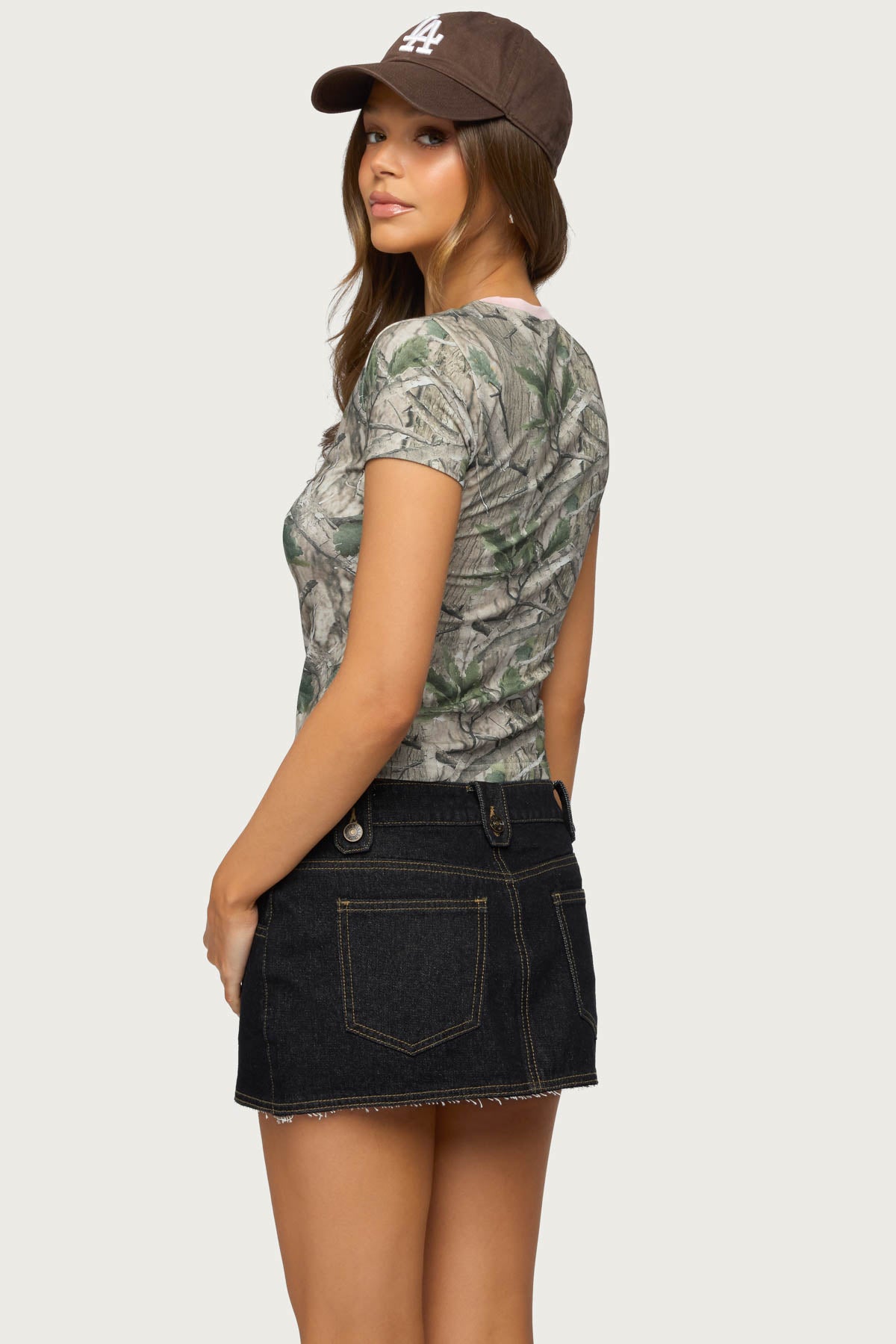 Alaia Contrast Camo T Shirt - Image 6