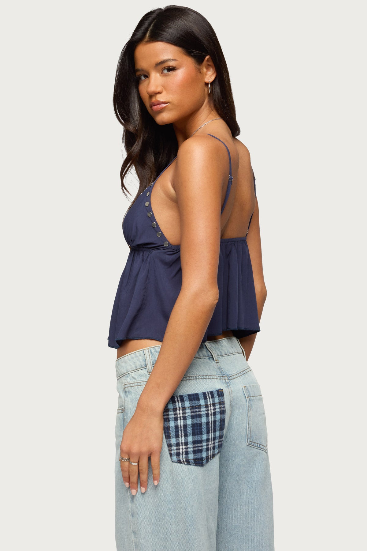 Alina Studded Babydoll Tank Top - Image 5