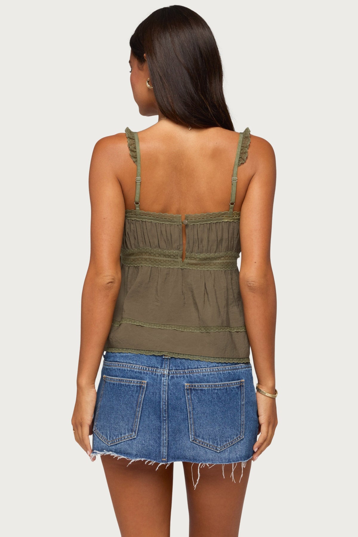 Mable Lacey Straight Neck Tank Top - Image 5