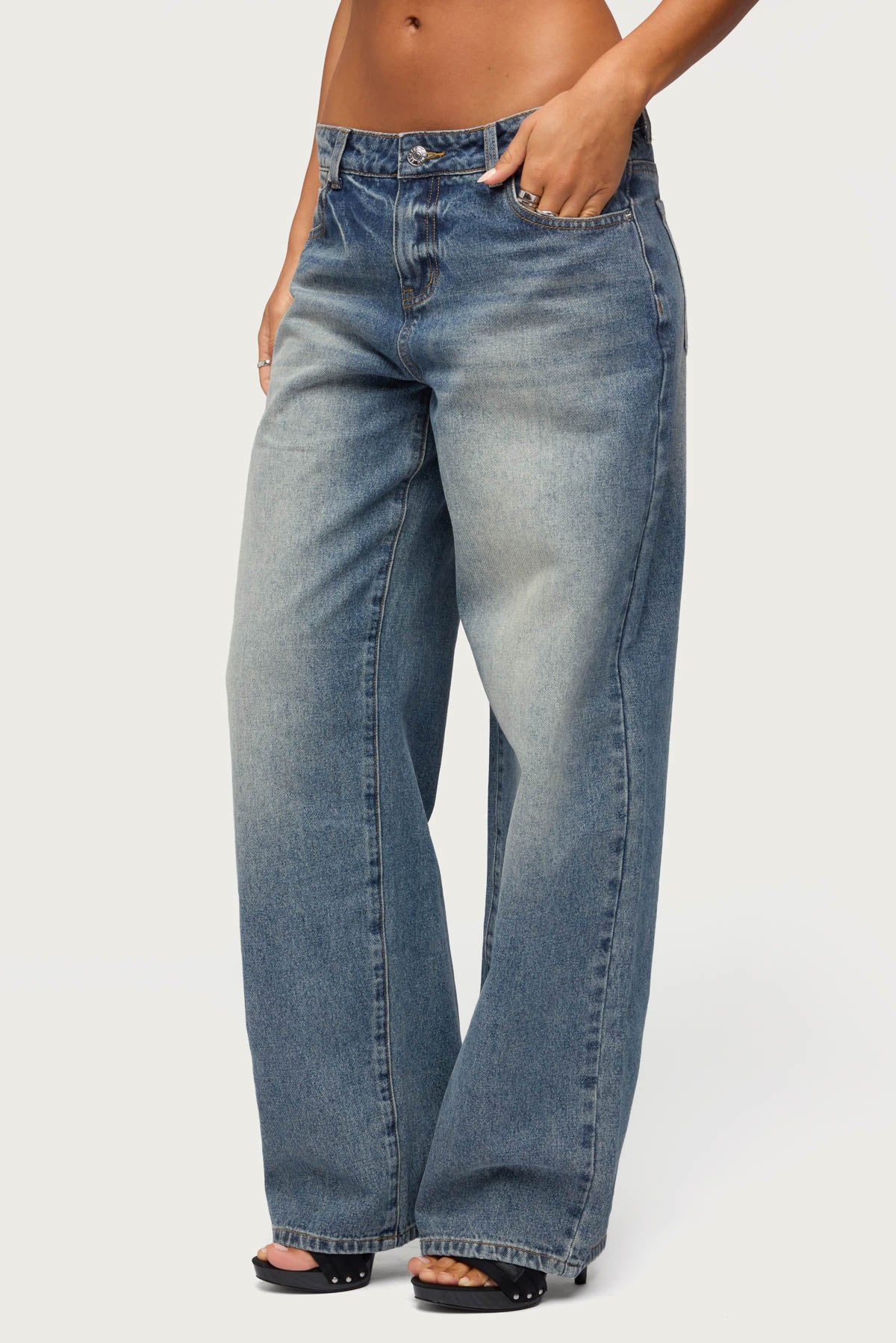 Heidie Low Rise Baggy Jeans - Image 4