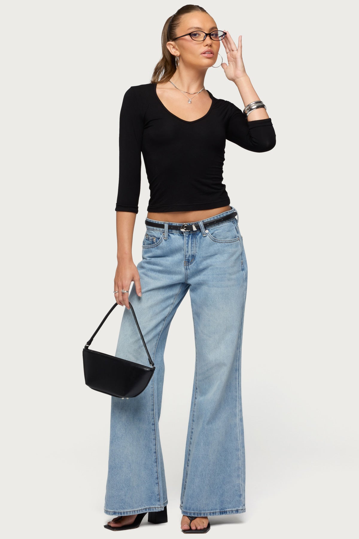 Jamila Three-Quarter Sleeve Top - Image 2