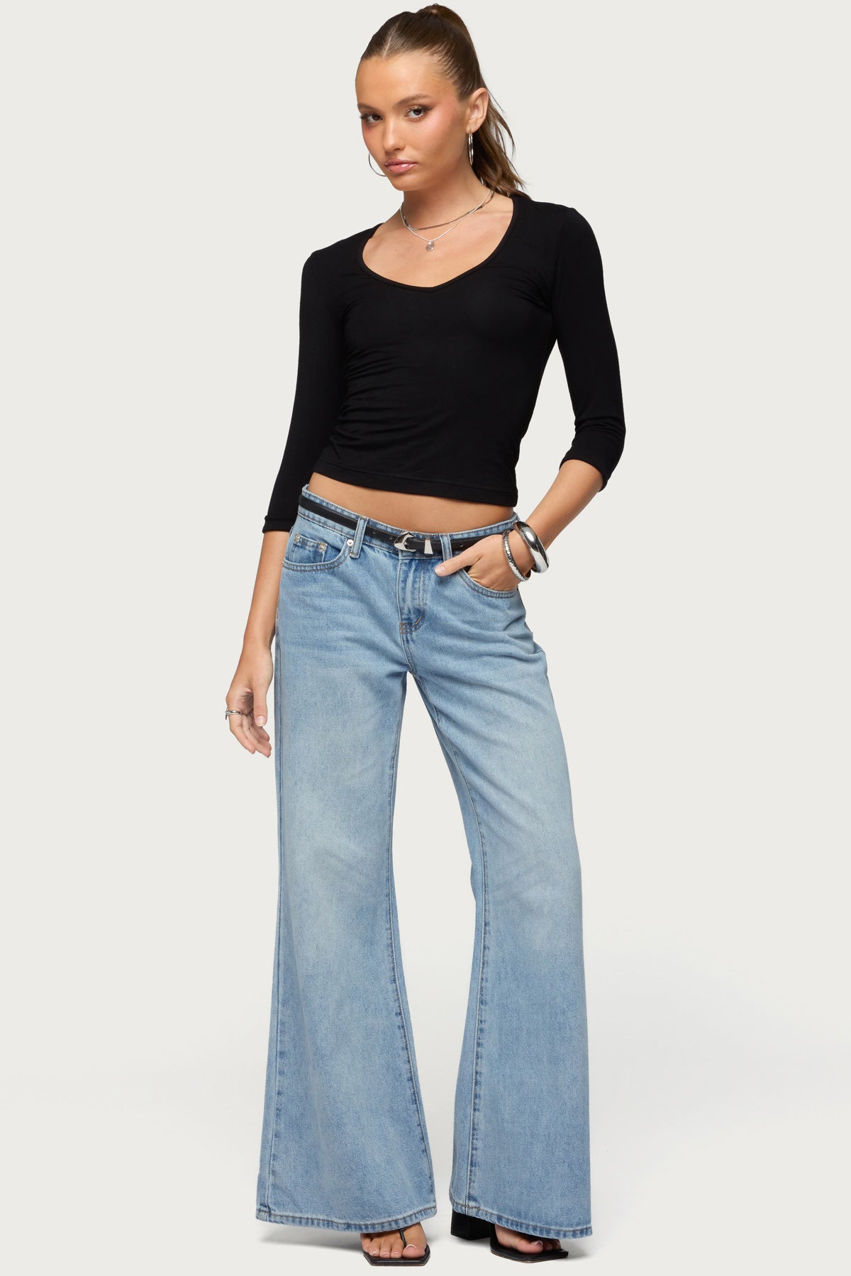 Jamila Three-Quarter Sleeve Top - Image 5