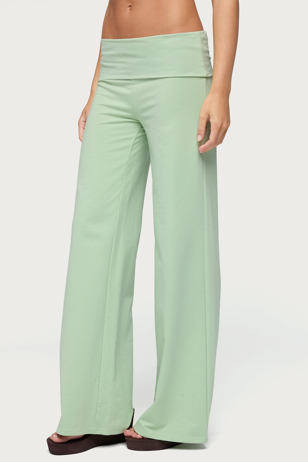 Cammy Wide Leg Foldover Pants - Image 3
