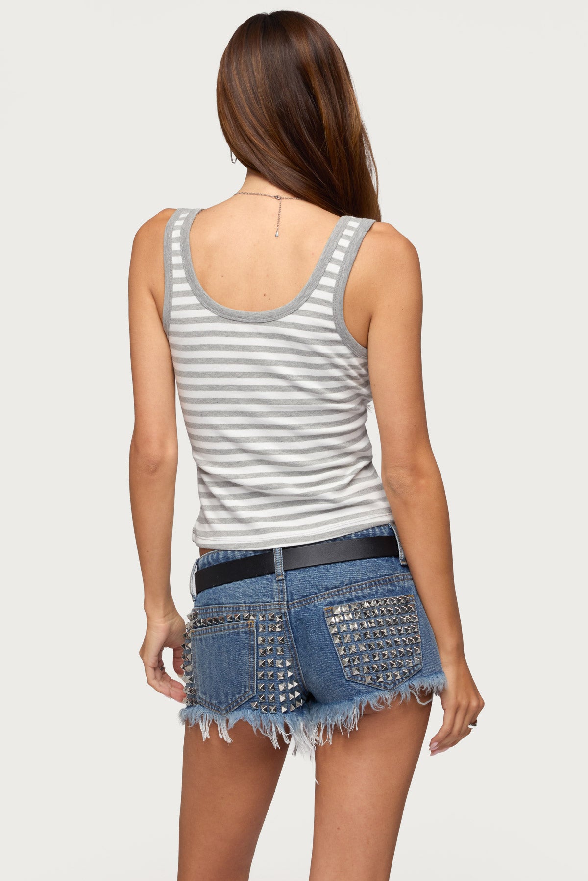 Alethea Striped Scoop Neck Tank Top - Image 5