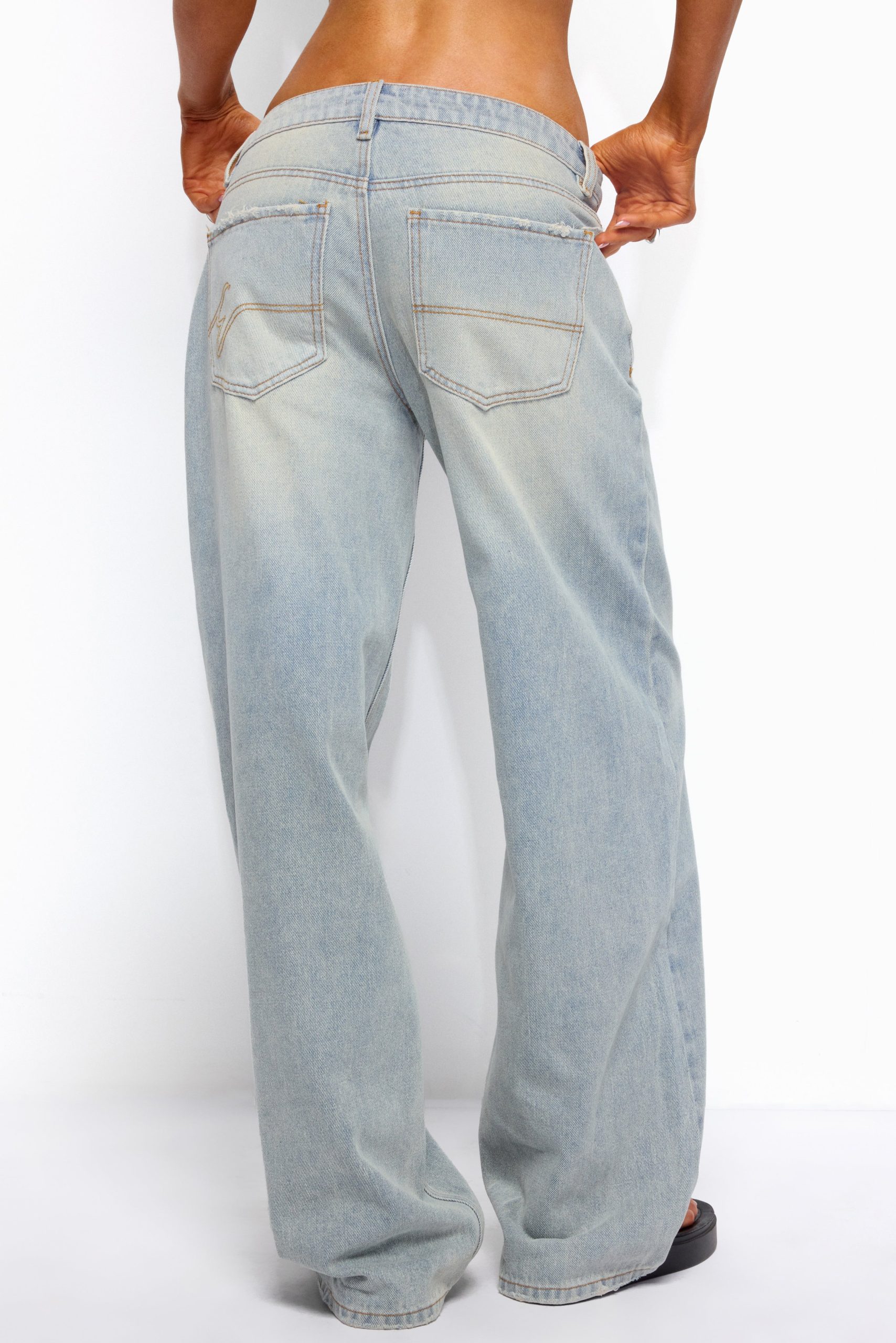 Quintie Mid Rise Straight Leg Jeans - Image 4