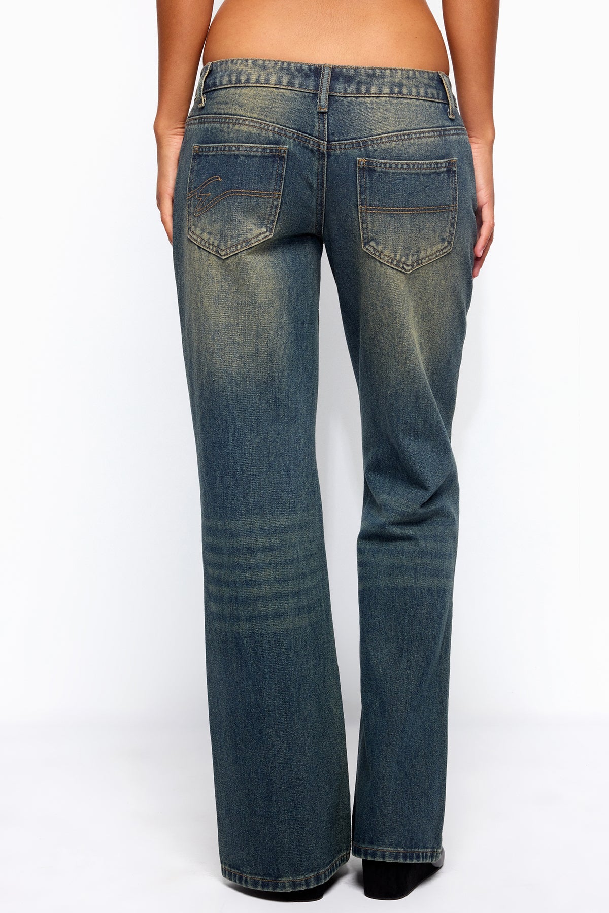 Shirili Low Rise Flared Jeans - Image 4