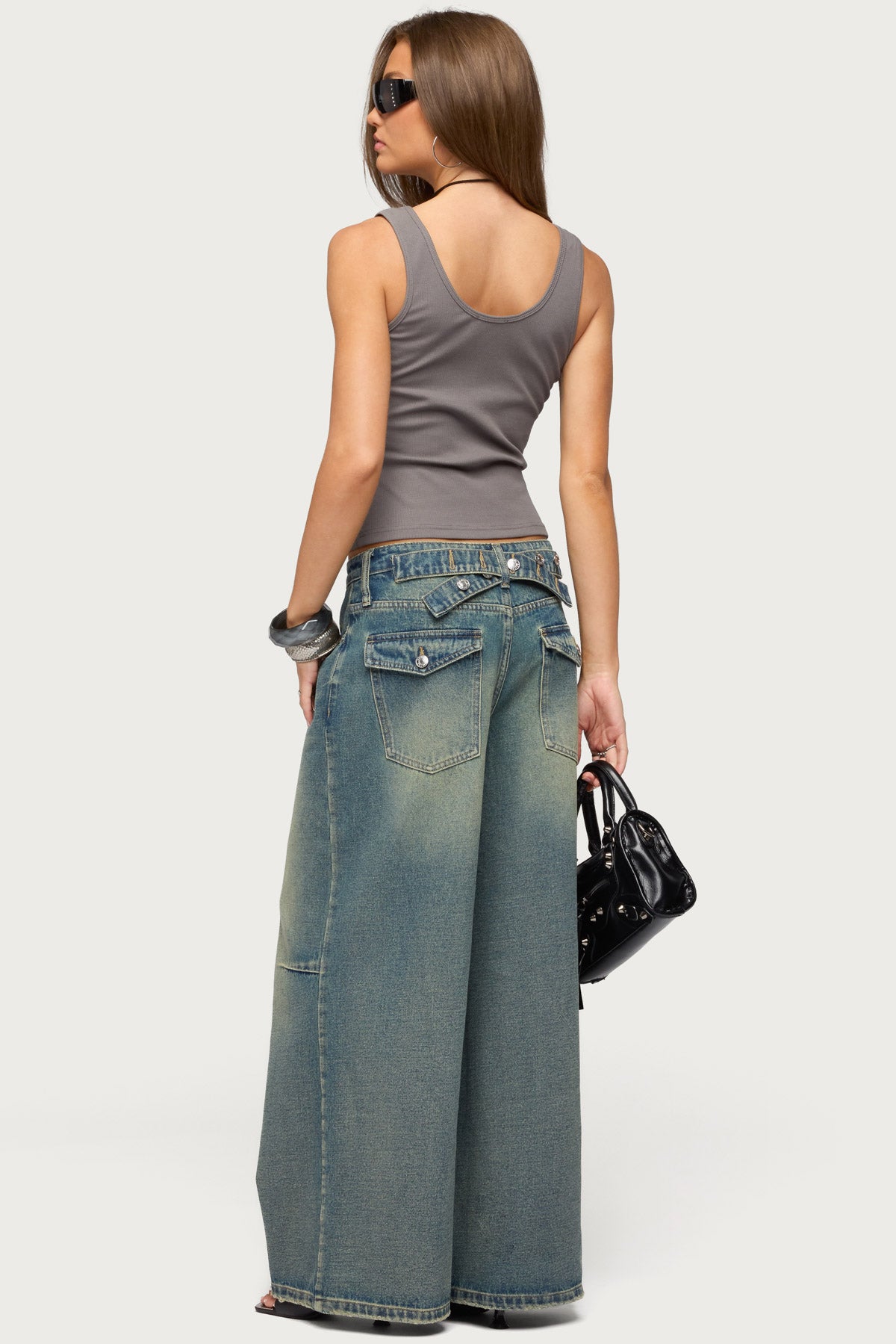 Beaded Fringe Ribbed Tank Top - Image 4