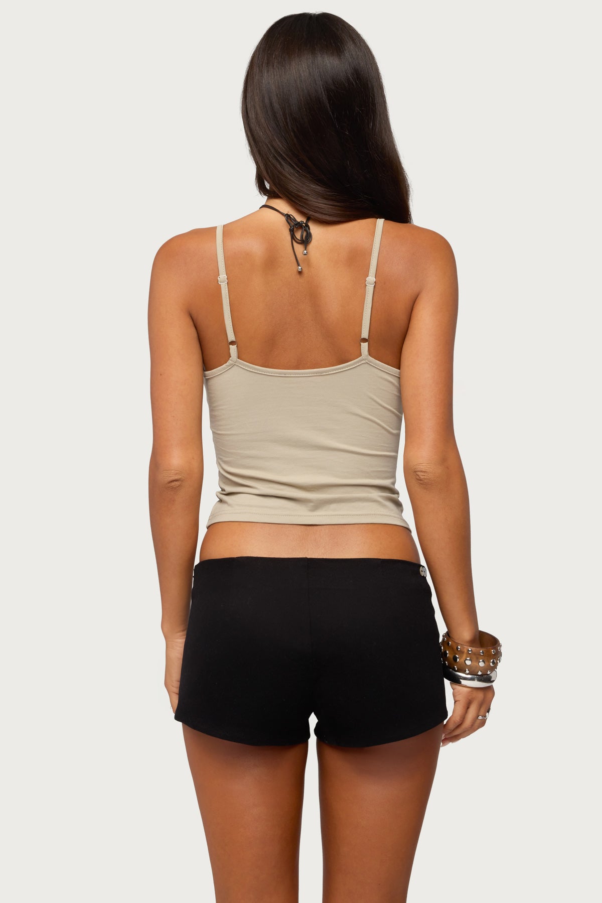 Zanna Keyhole Tie Front Tank Top - Image 5