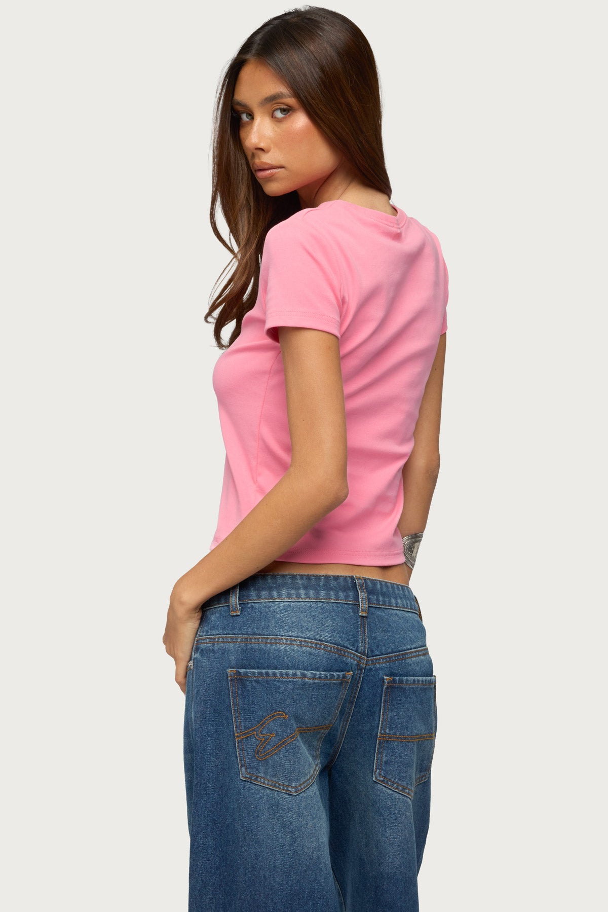 UK Girl Rhinestone T Shirt - Image 5