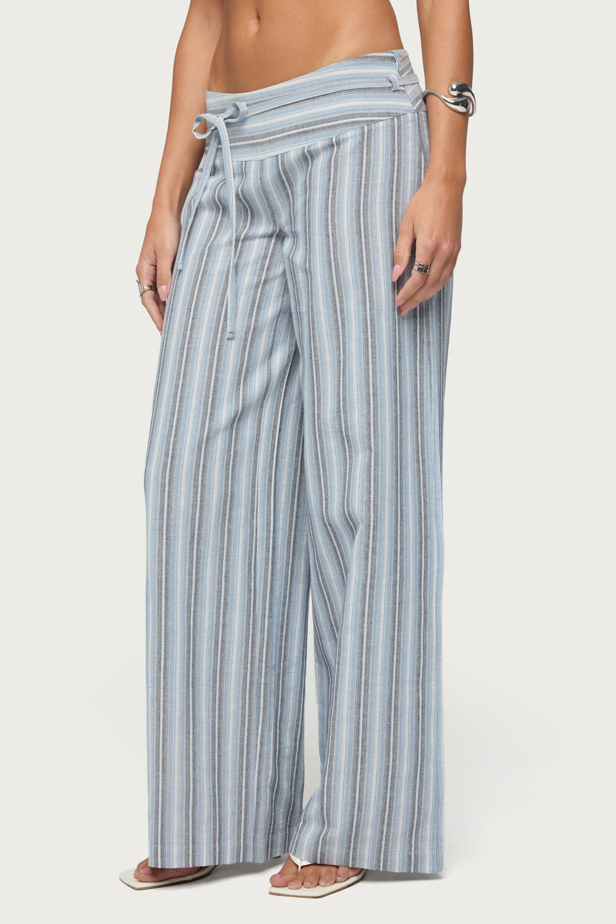 Chera Striped Wide Leg Pants - Image 3