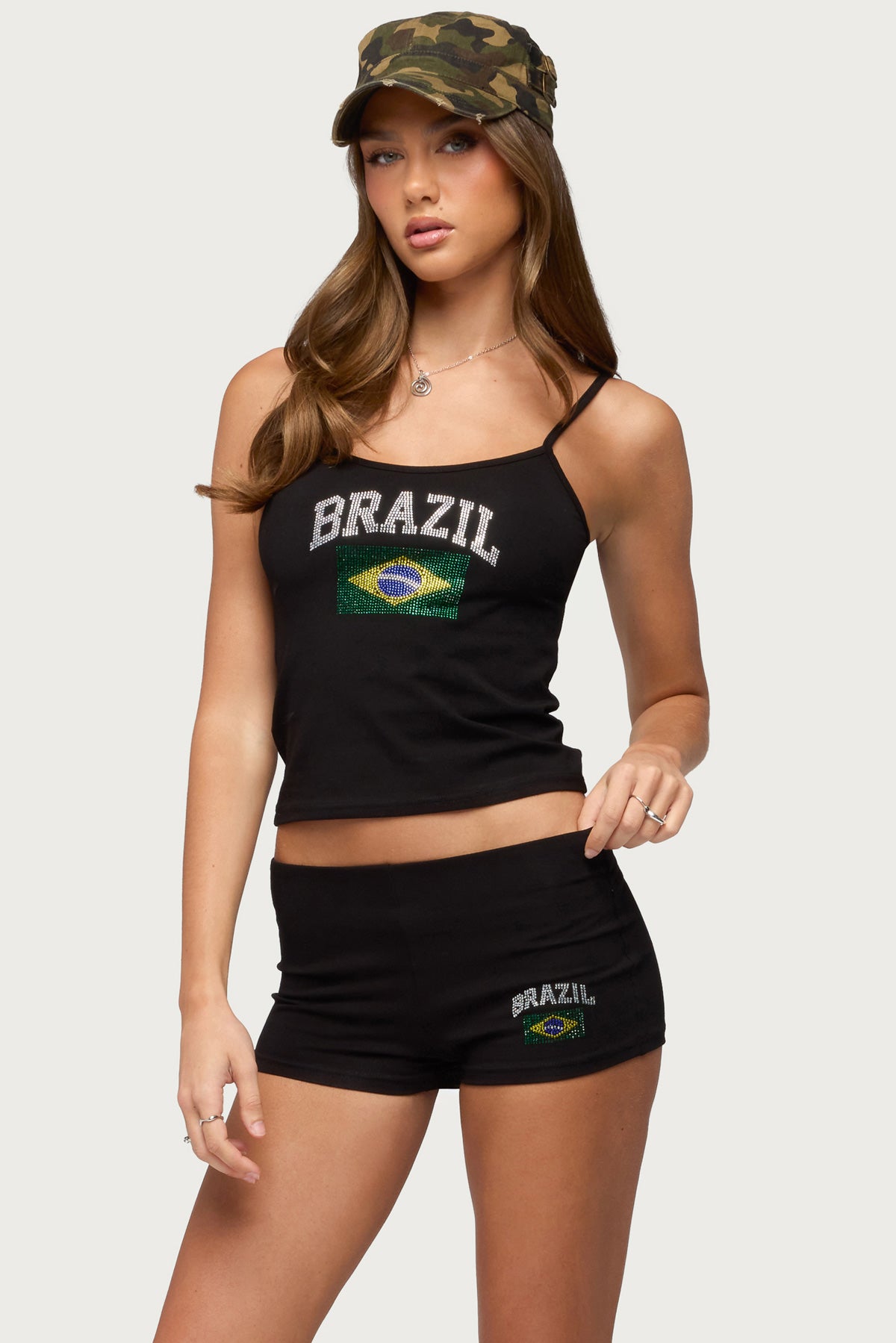 Brazil Rhinestone Tank Top - Image 2