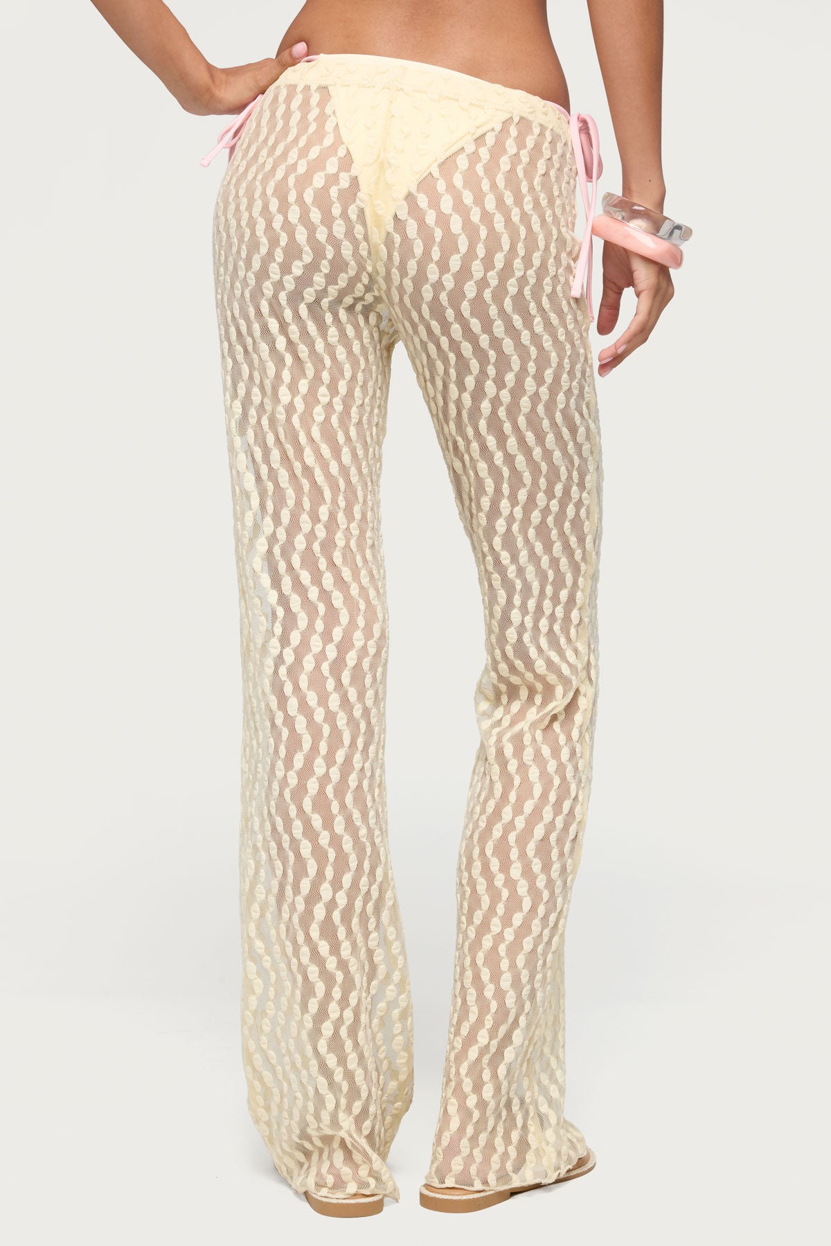 Liliette Sheer Textured Pants - Image 4