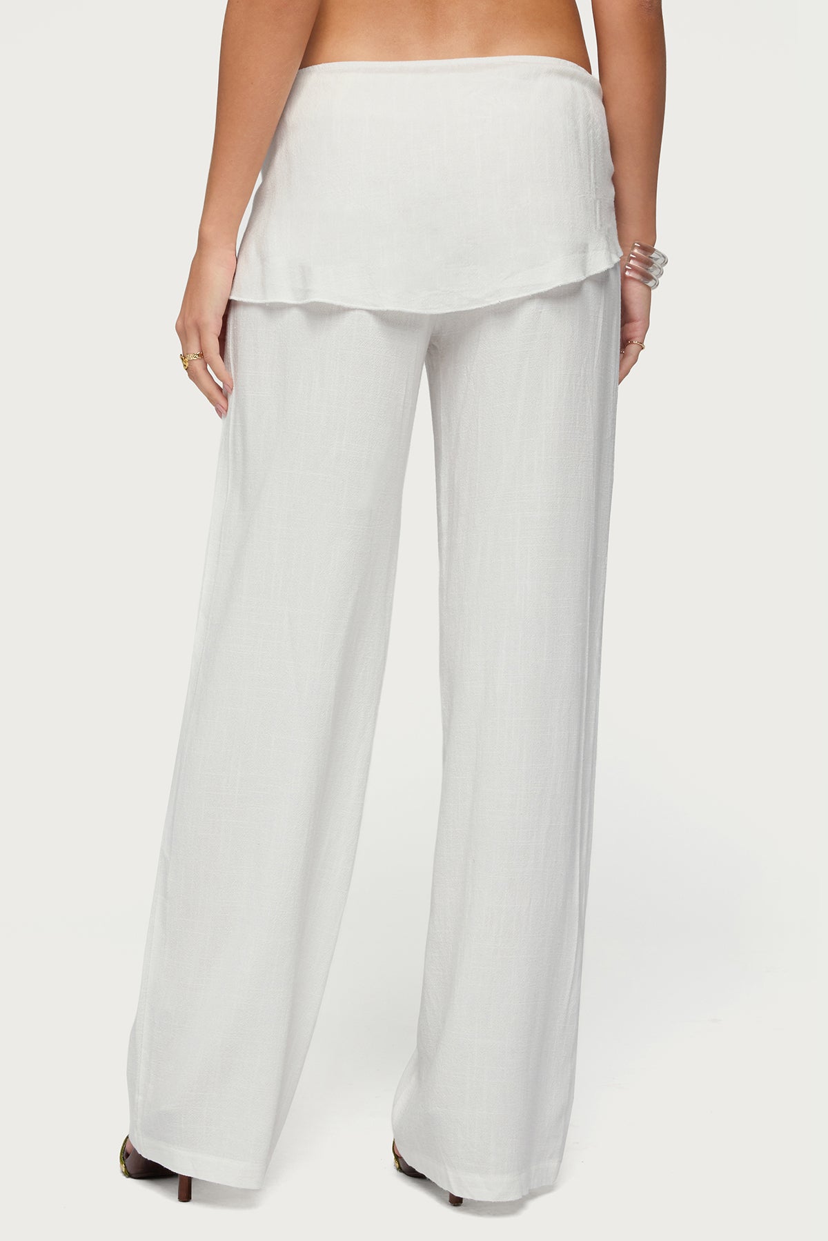 Suki Sarong Belt Linen Look Pants - Image 4