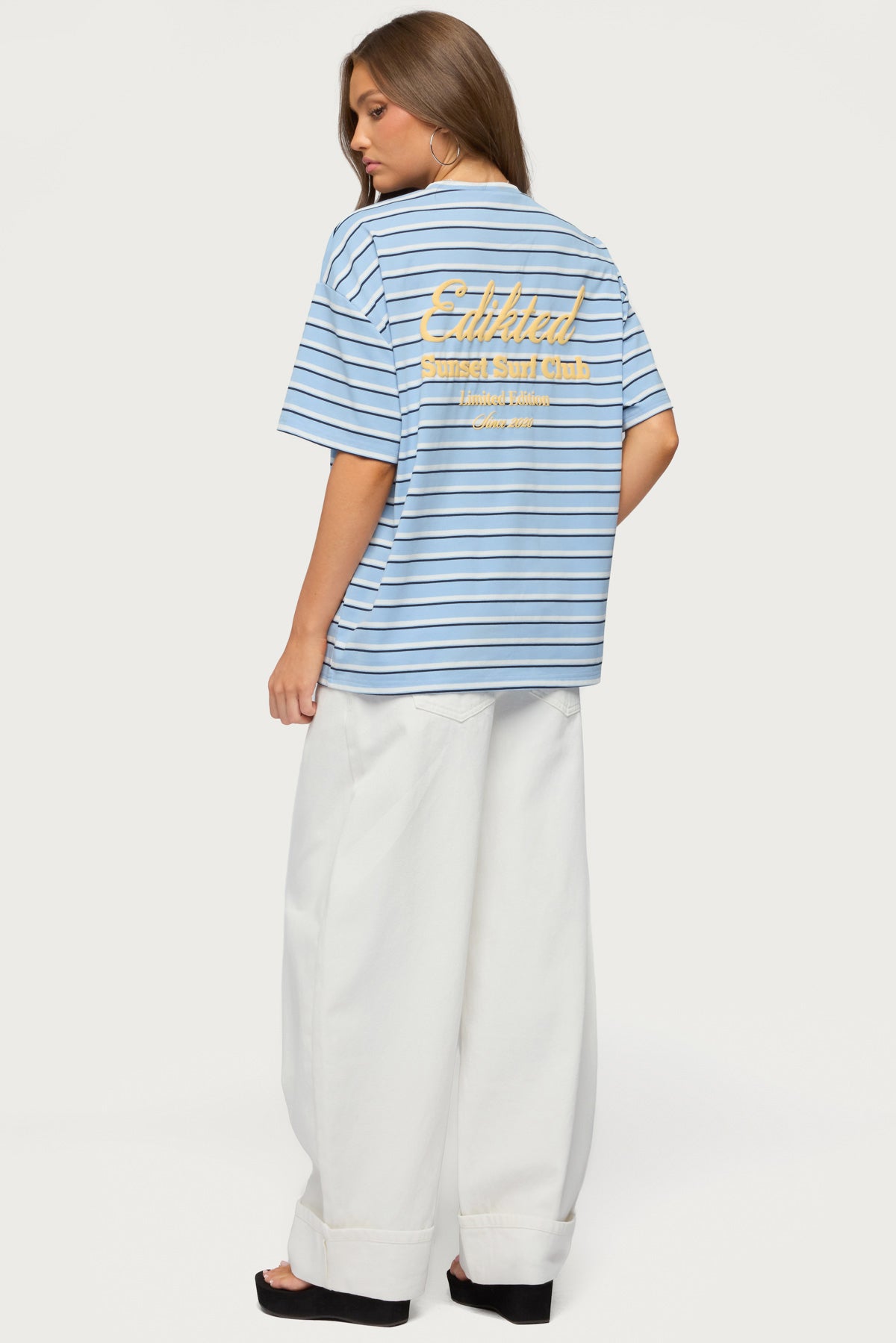 Chill Girl Striped Oversized T Shirt - Image 5