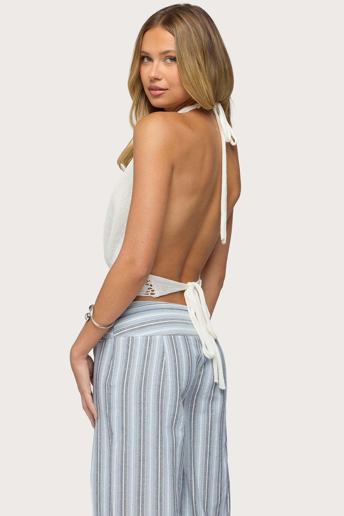 Ennis Crochet Waist Knit Top - Image 5