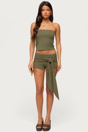 Monroah Bead Low Rise Shorts