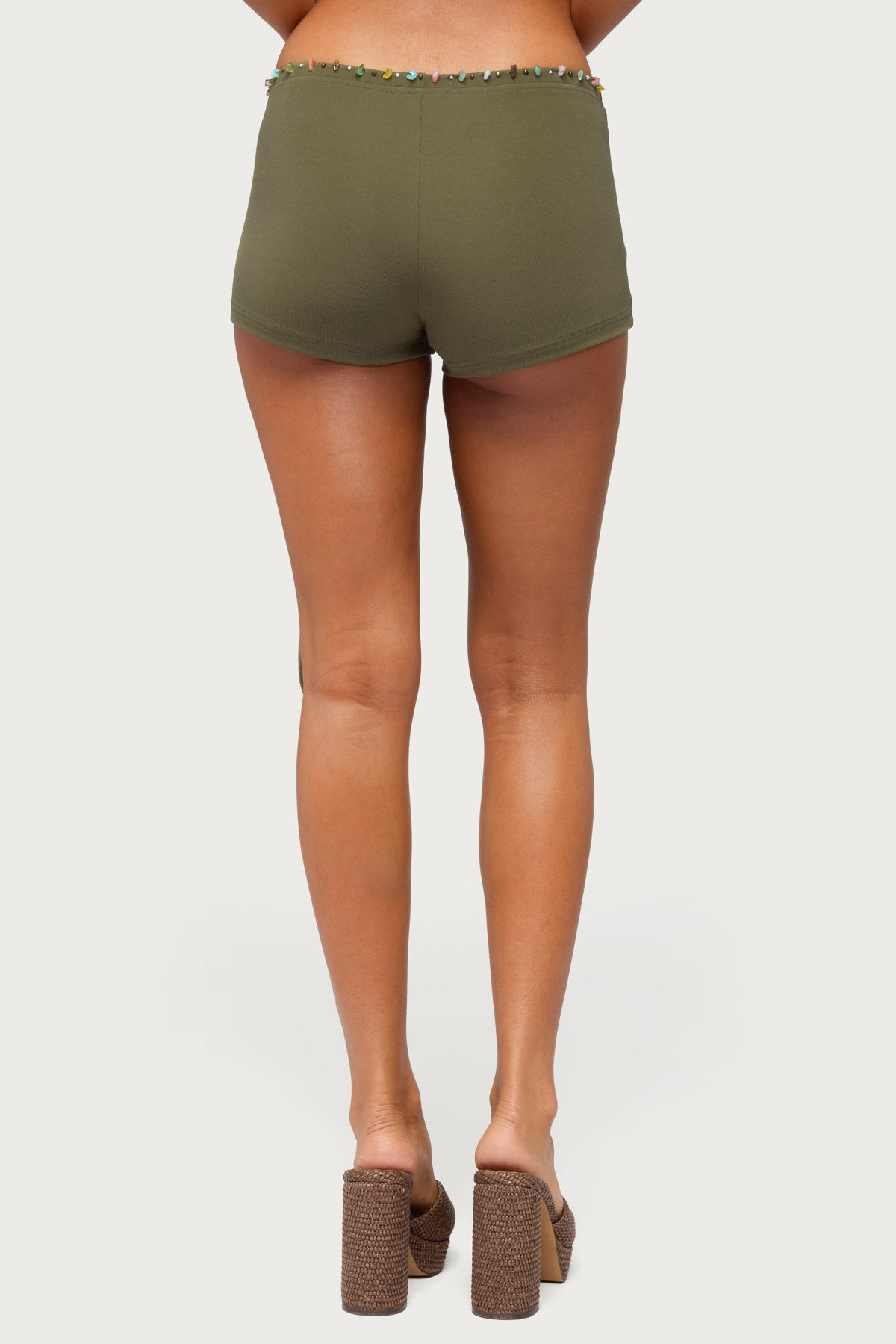Monroah Bead Low Rise Shorts - Image 5