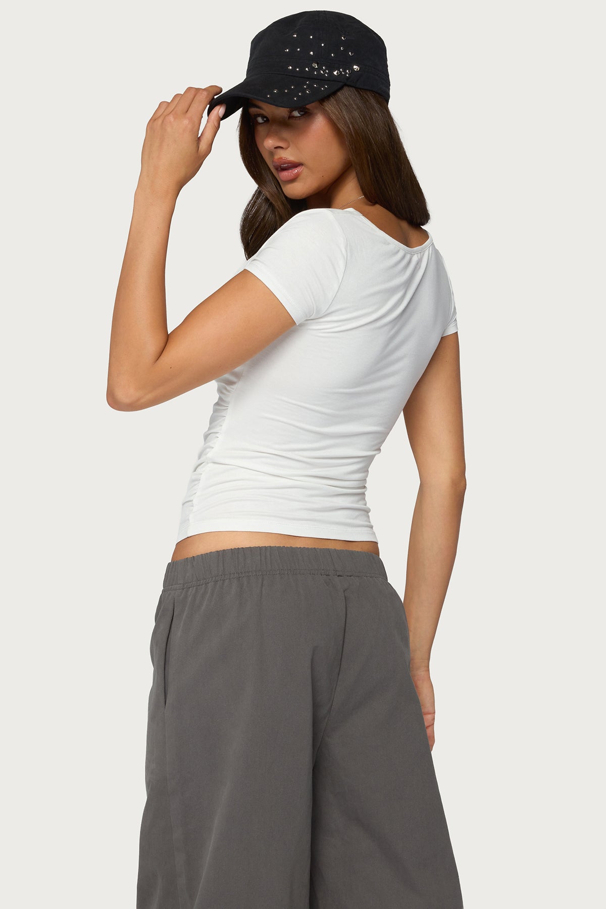 Yoya Layered Cowl Neck Top - Image 4