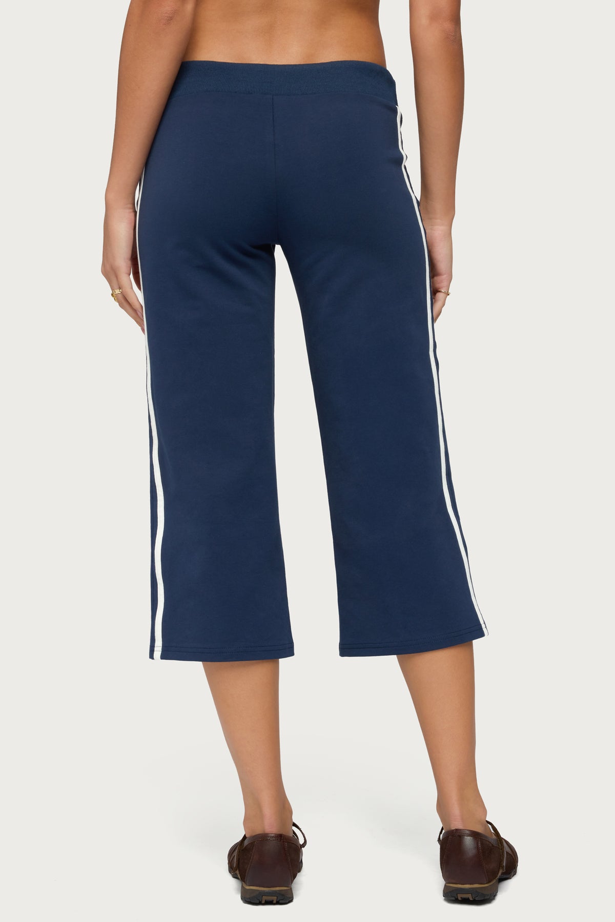 Zanele Side Stripe Capri Sweatpants - Image 4