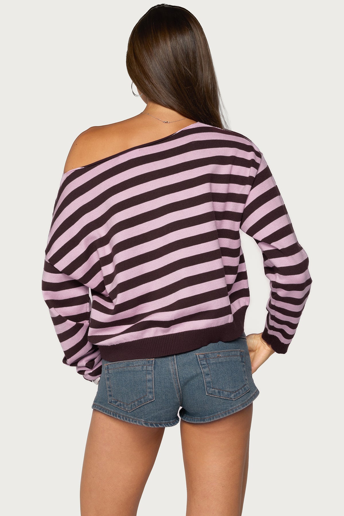 Edikted Campus Striped Knit Sweater - Image 6