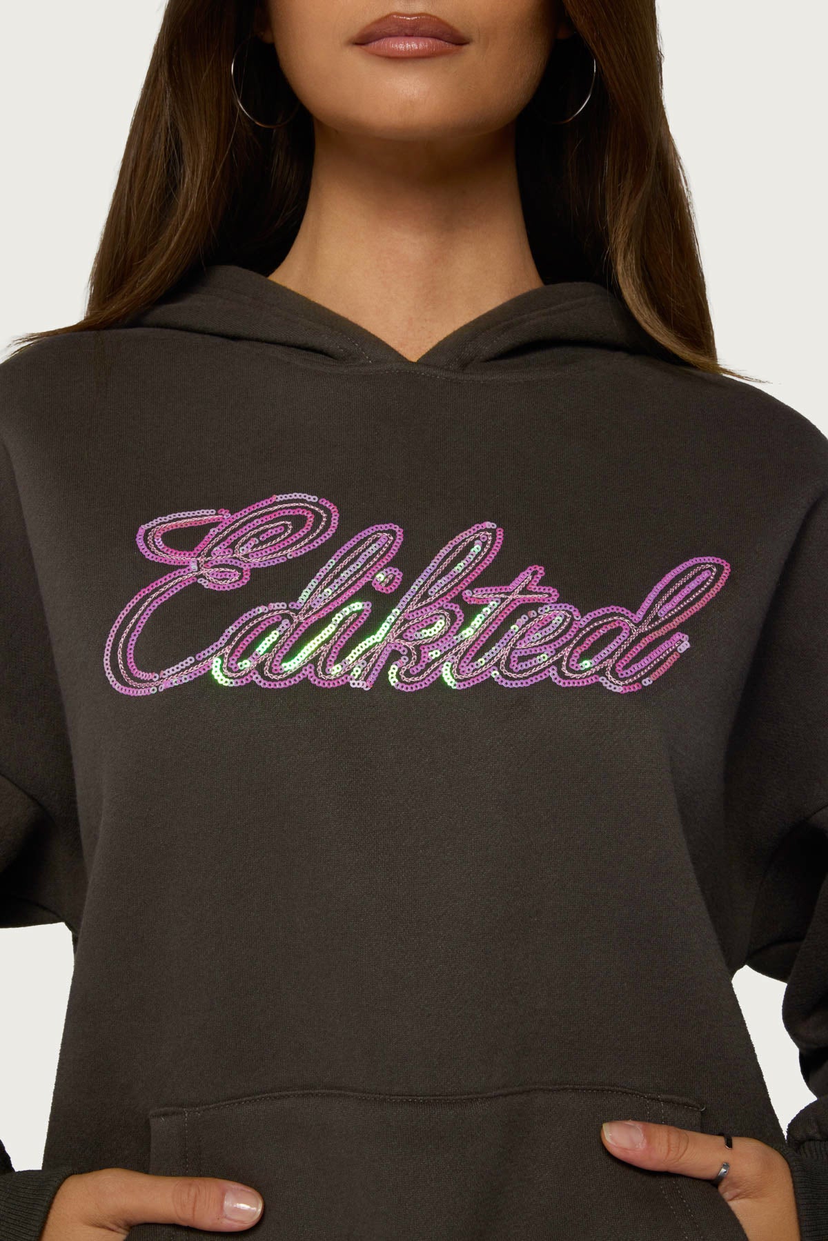 Always Edikted Sequin Hoodie - Image 2