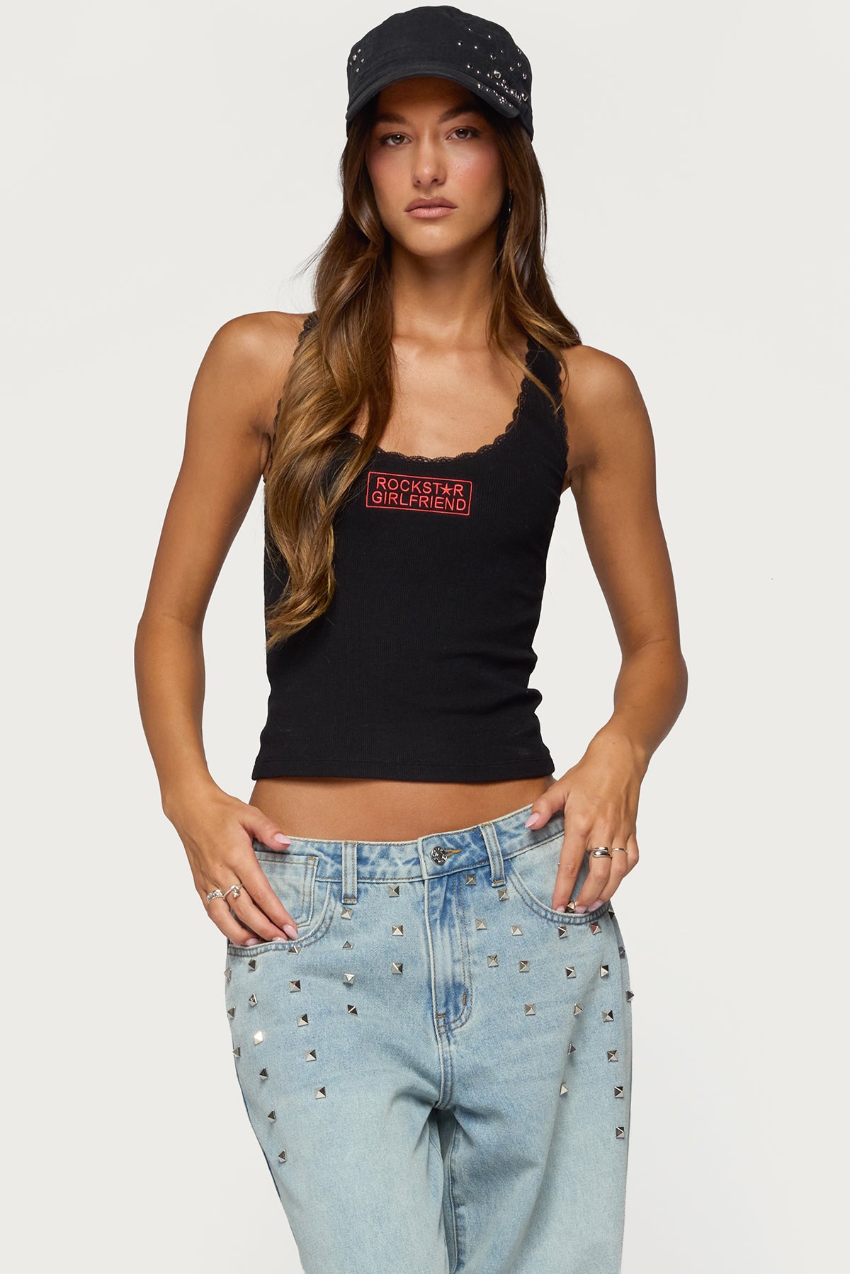 Rockstar Girlfriend Lacey Tank Top