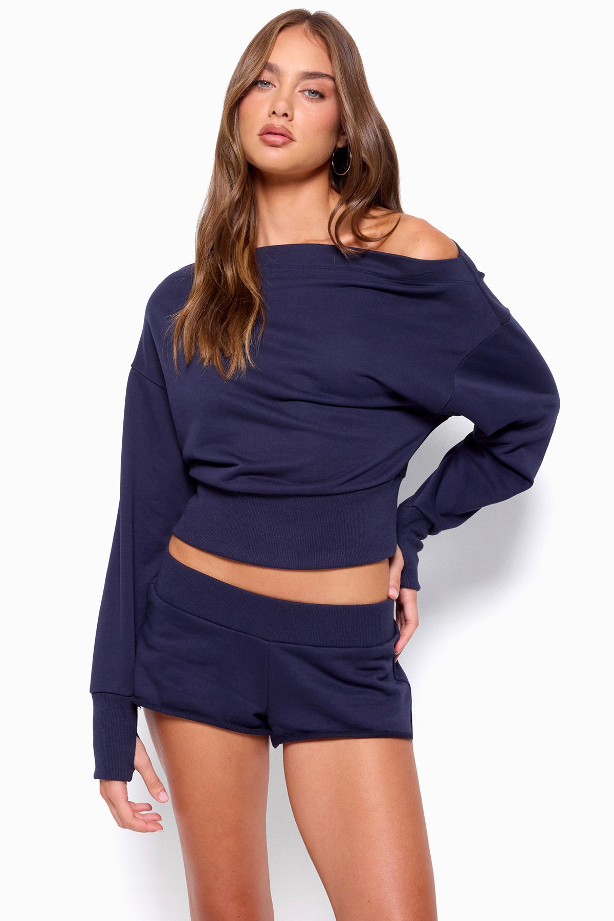 Hennie Off Shoulder Sweatshirt - Image 3