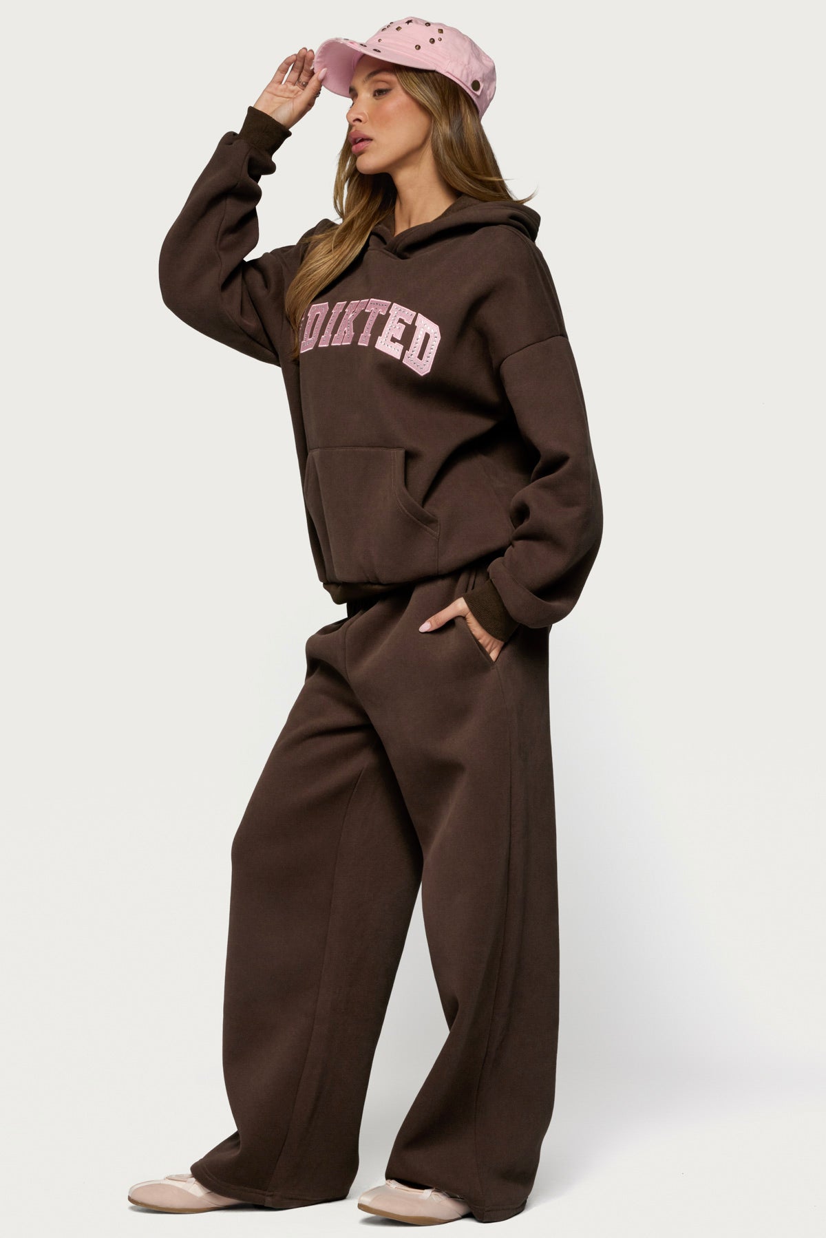 Edikted Glow Rhinestone Hoodie - Image 5