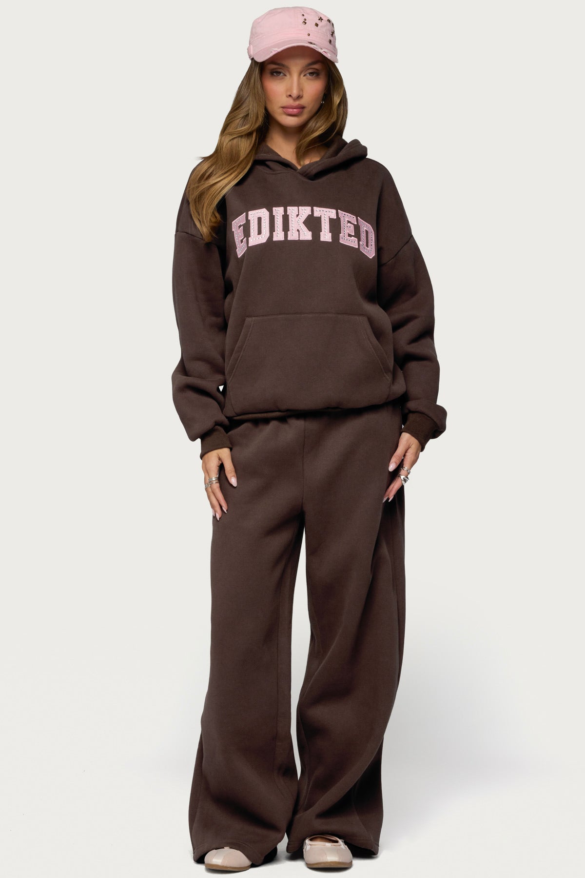 Edikted Glow Rhinestone Hoodie - Image 3