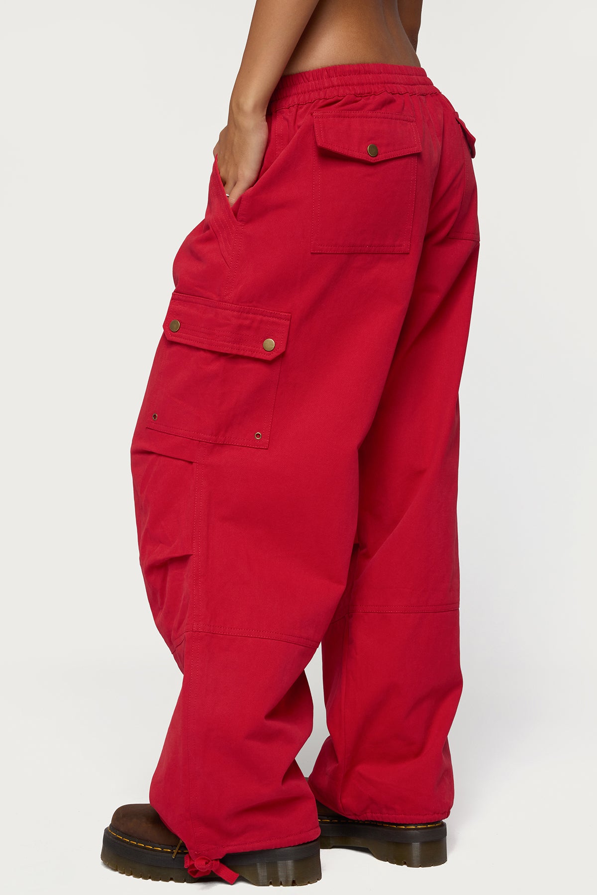 Paskal Twill Baggy Parachute Pants - Image 4